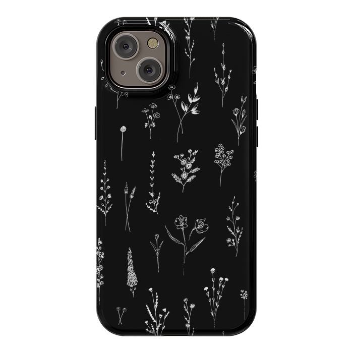 iPhone 14 Plus StrongFit Wildflowers Pattern by Anis Illustration