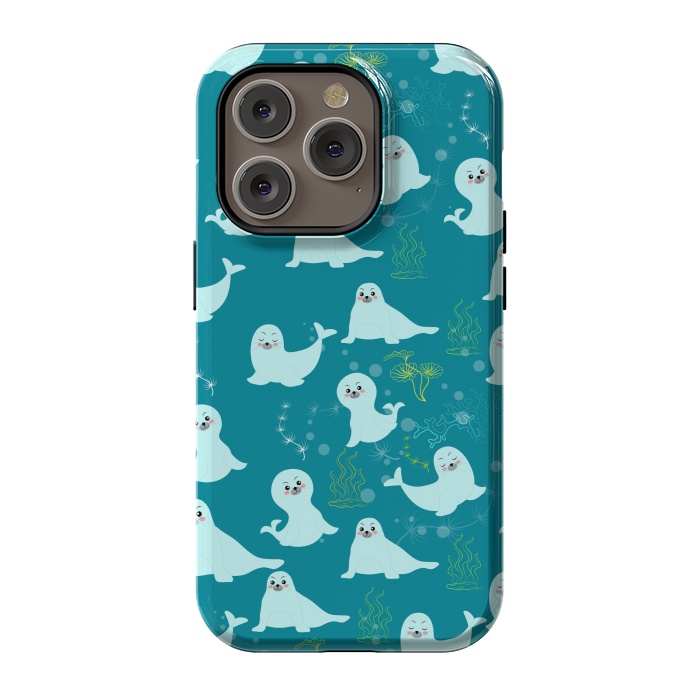 iPhone 14 Pro StrongFit happy seagulls  by MALLIKA