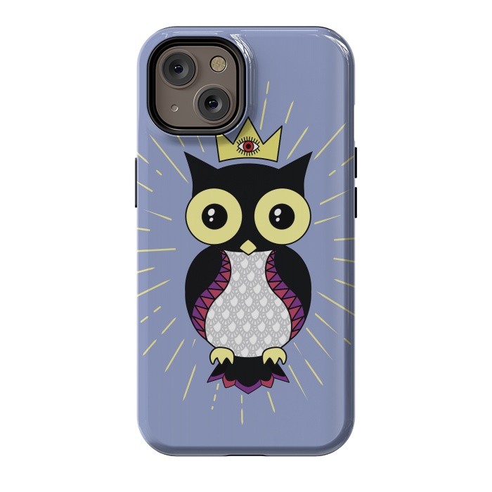 iPhone 14 StrongFit All seeing owl by Laura Nagel