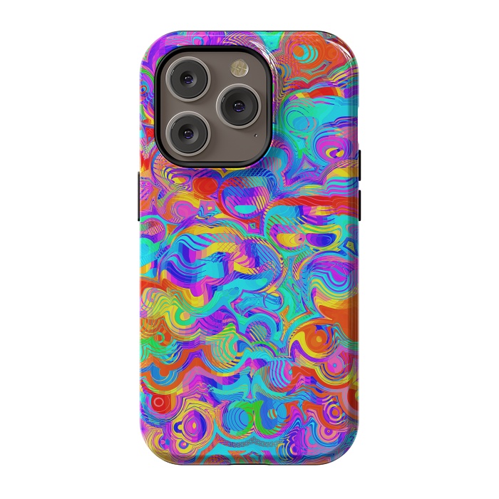 iPhone 14 Pro StrongFit Abstract Colorful Design by Art Design Works