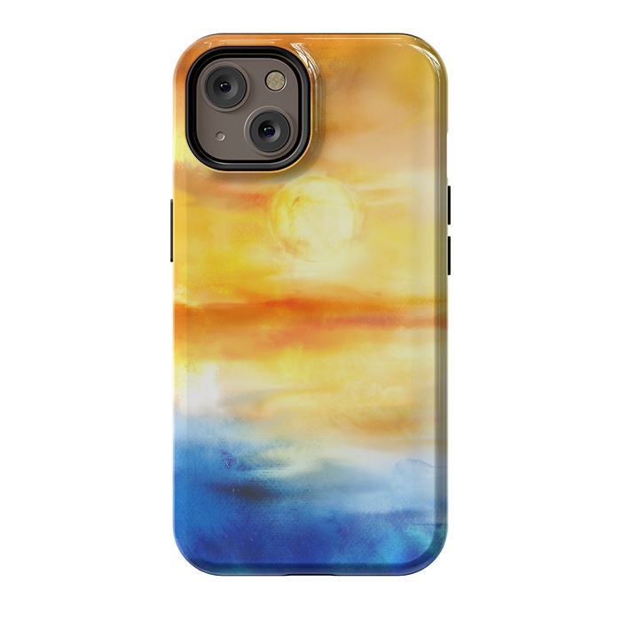 iPhone 14 StrongFit Abstract Sunset Artwork I by Art Design Works