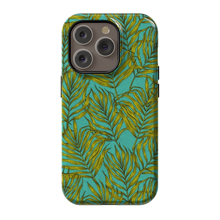 iPhone 14 Pro StrongFit Palm leaves by Katerina Kirilova