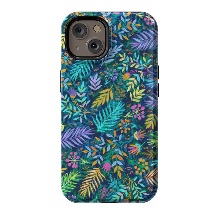 iPhone 14 StrongFit Flowers In Cold Colors by ArtsCase