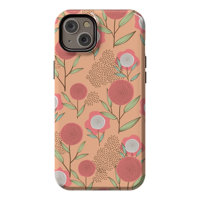 iPhone 14 Plus StrongFit Simple Flowers In Pastel by ArtsCase