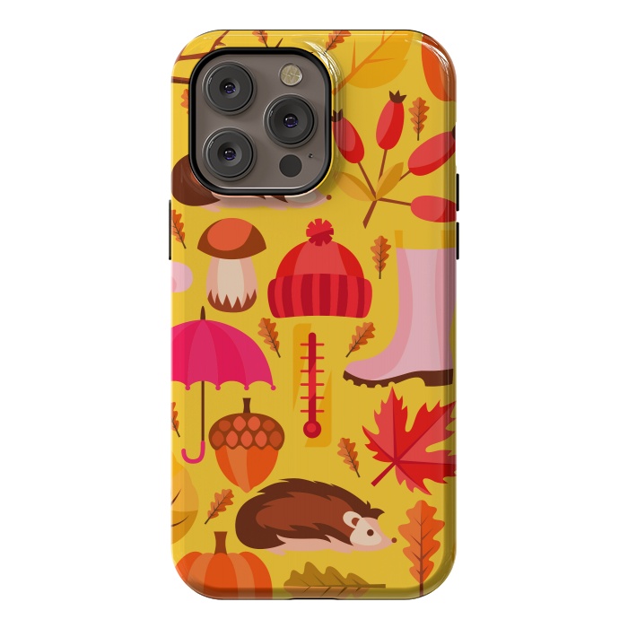 iPhone 14 Pro max StrongFit Autumn Animals And Fruits by ArtsCase