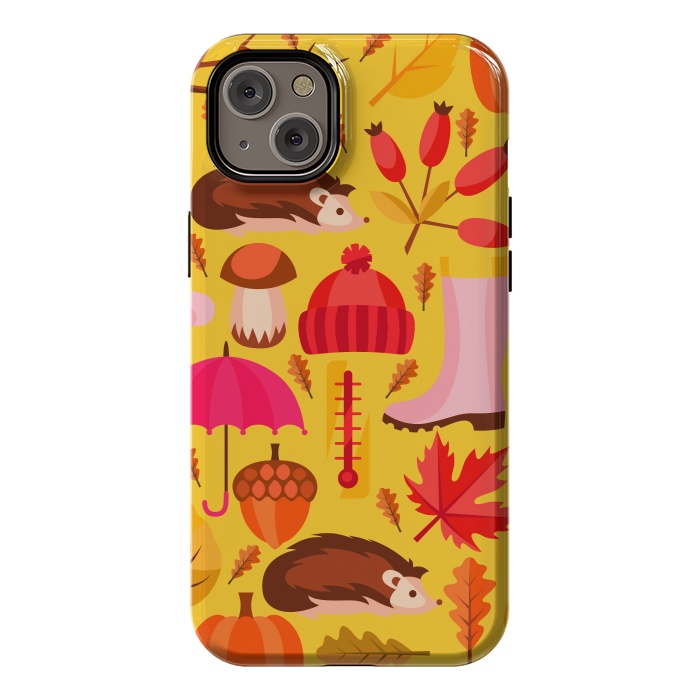 iPhone 14 Plus StrongFit Autumn Animals And Fruits by ArtsCase