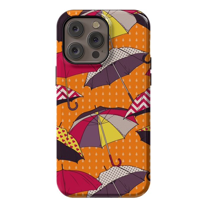 iPhone 14 Pro max StrongFit Beautiful Umbrellas For Autumn by ArtsCase