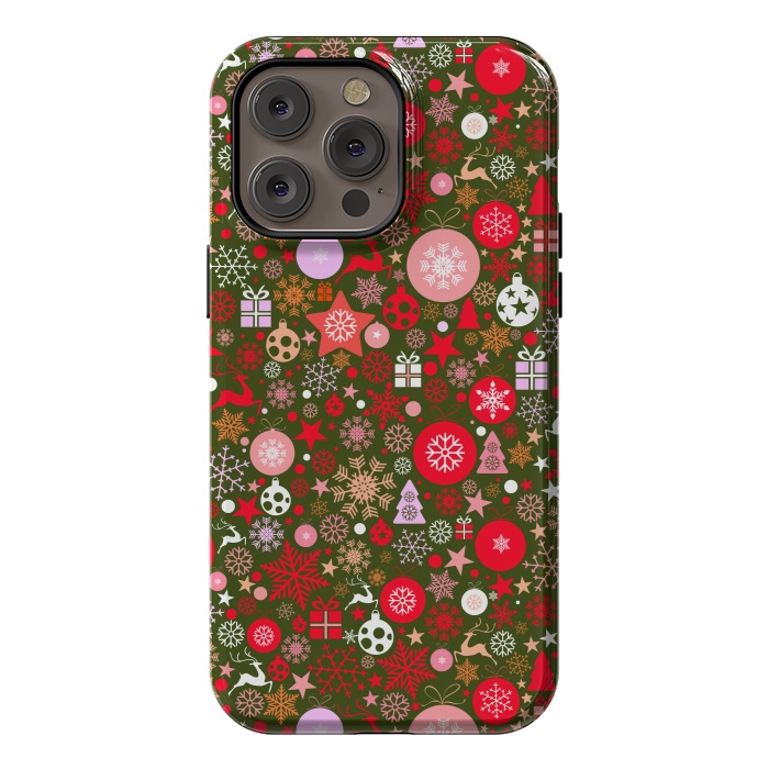 iPhone 14 Pro max StrongFit Christmas Decorative Backdrops by ArtsCase