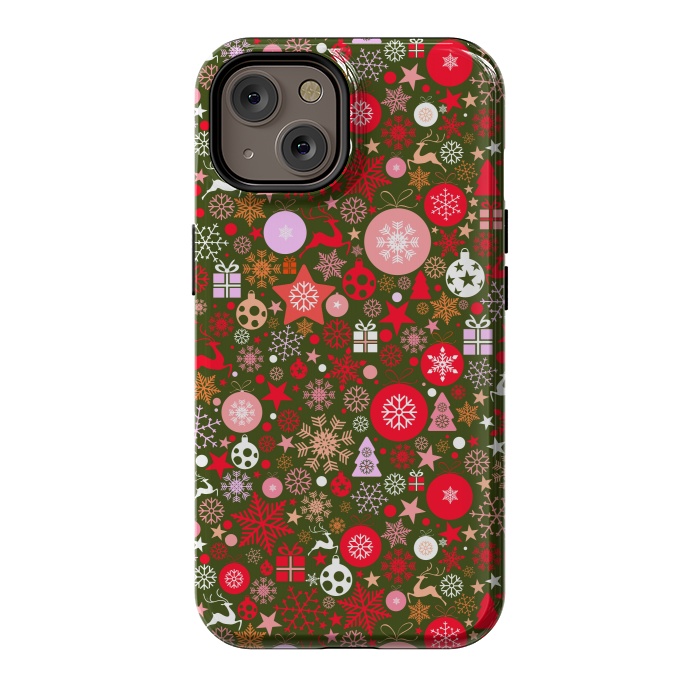 iPhone 14 StrongFit Christmas Decorative Backdrops by ArtsCase