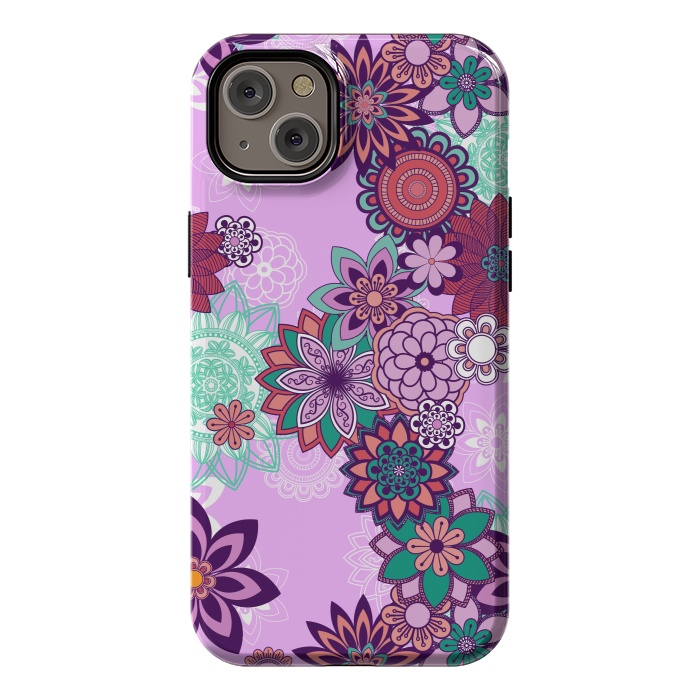 iPhone 14 Plus StrongFit Variety Of Purple Mandalas by ArtsCase