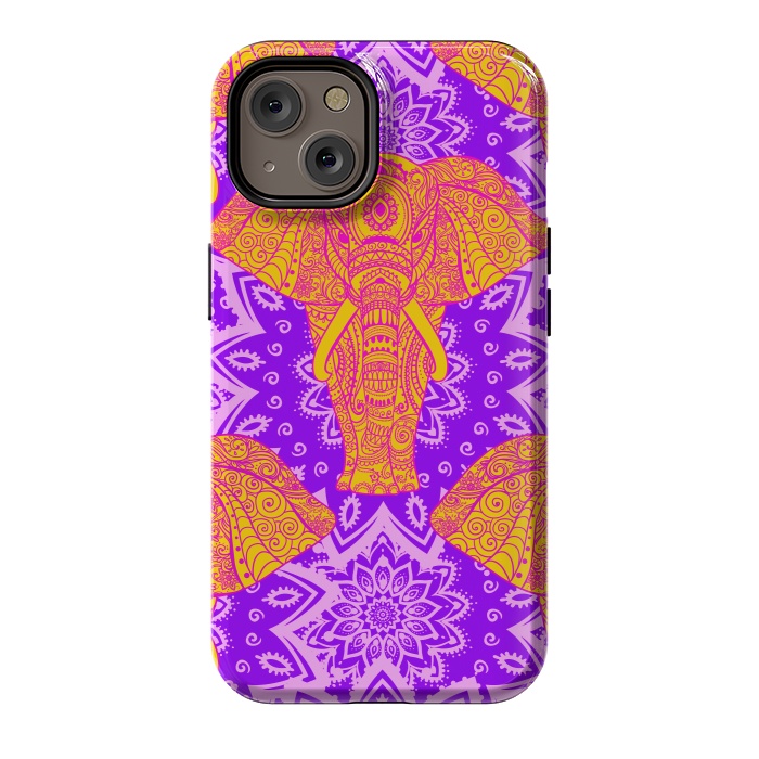 iPhone 14 StrongFit Color Elephants by ArtsCase