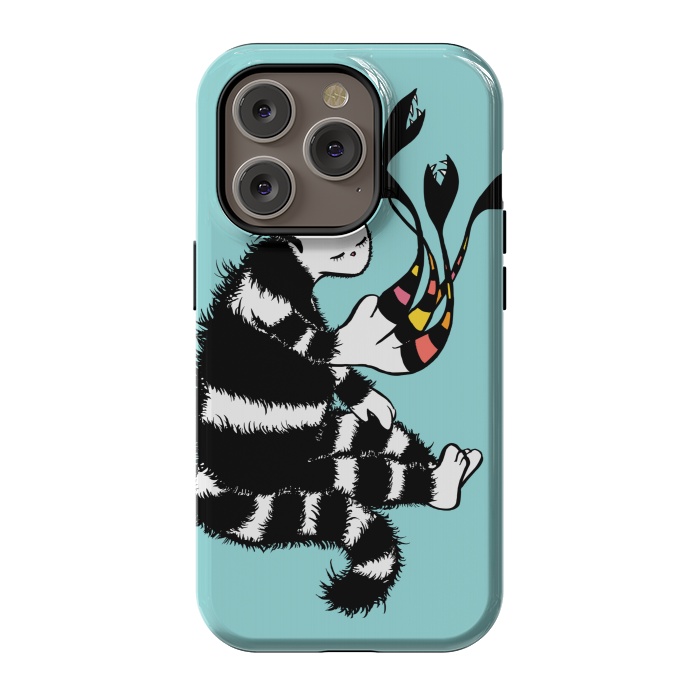 iPhone 14 Pro StrongFit Weird Cat Character With Strange Deformed Paw by Boriana Giormova