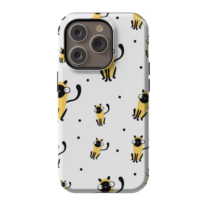 iPhone 14 Pro StrongFit cool cats by haroulita