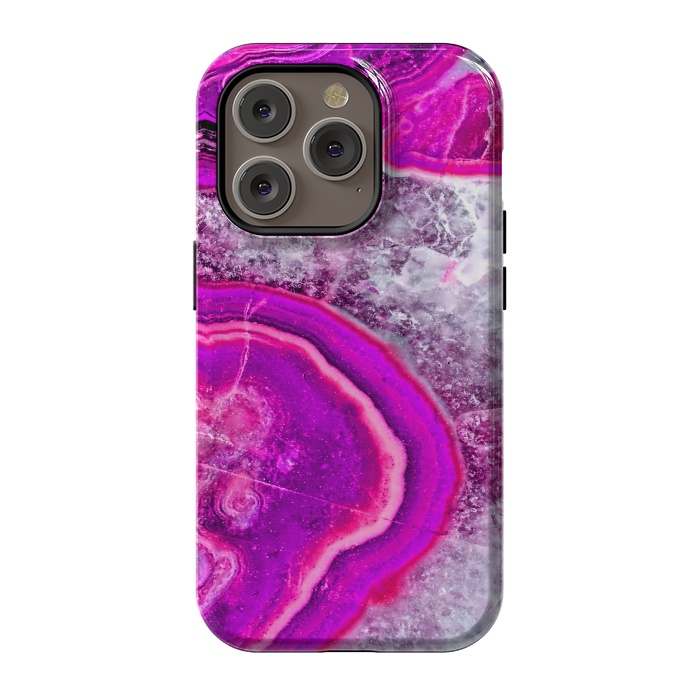iPhone 14 Pro StrongFit agate slice by haroulita
