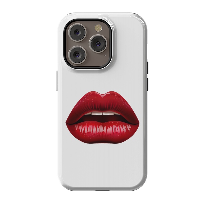 iPhone 14 Pro StrongFit red lips by haroulita