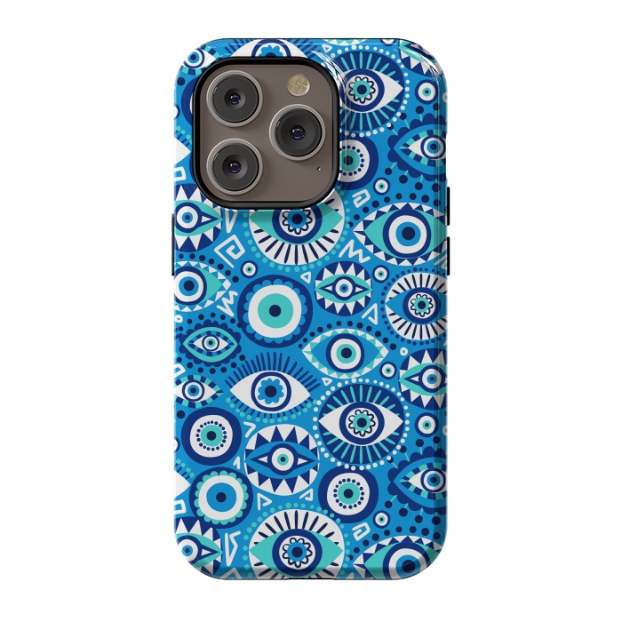 iPhone 14 Pro StrongFit Evil eye by Laura Grant
