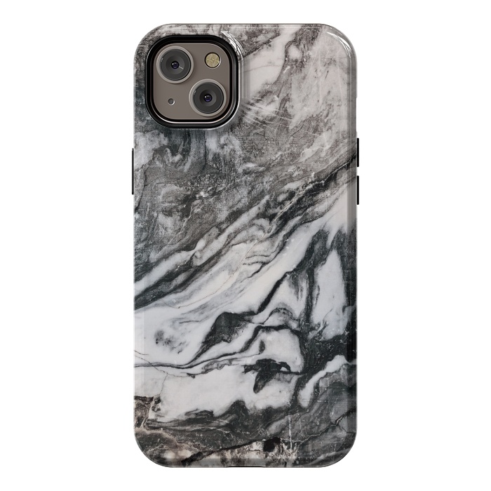 iPhone 14 Plus StrongFit White and black Marble by Winston