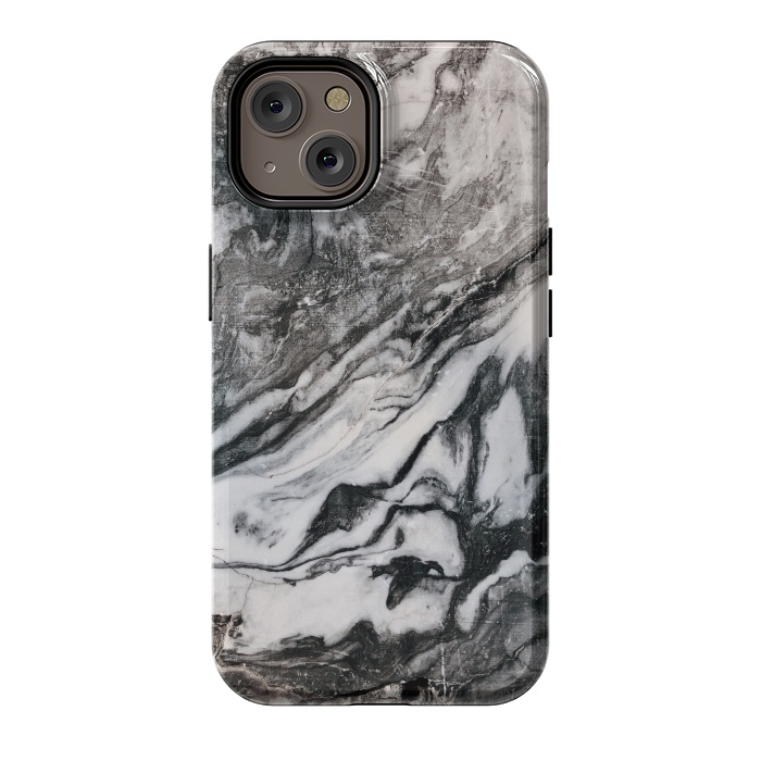 iPhone 14 StrongFit White and black Marble by Winston