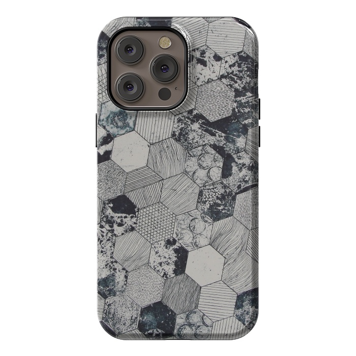 iPhone 14 Pro max StrongFit Hexagonal by Winston