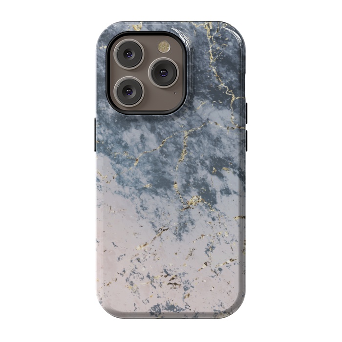 iPhone 14 Pro StrongFit Pink and blue marble by Winston