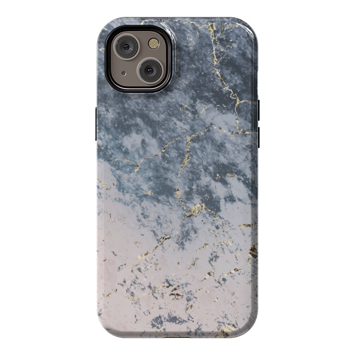 iPhone 14 Plus StrongFit Pink and blue marble by Winston