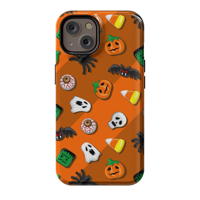 iPhone 14 StrongFit Halloween Spooky Candies Party by BluedarkArt
