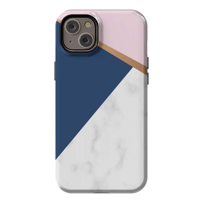 iPhone 14 Plus StrongFit Marble geometric design I by ArtsCase