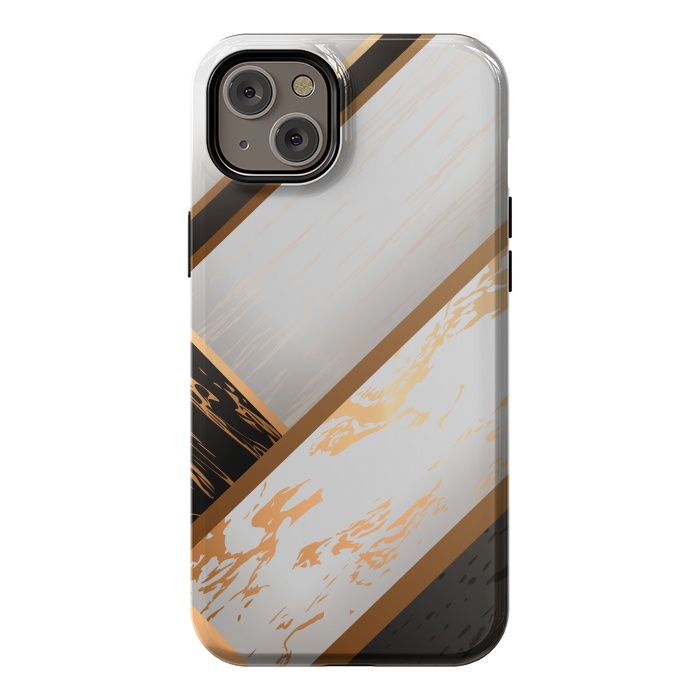 iPhone 14 Plus StrongFit Marble Geometric Design VII by ArtsCase