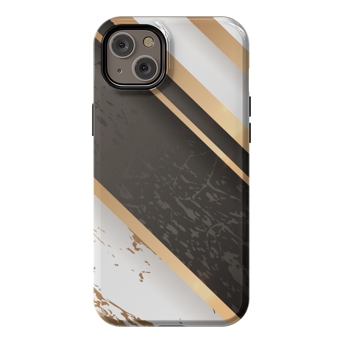 iPhone 14 Plus StrongFit Marble Geometric Design VIII by ArtsCase