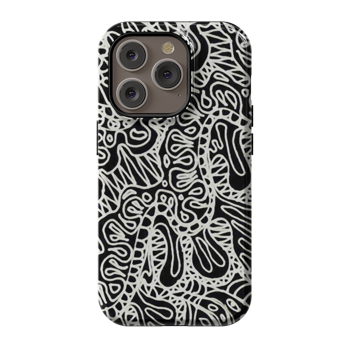 iPhone 14 Pro StrongFit Doodle Ethnic Style G361 by Medusa GraphicArt