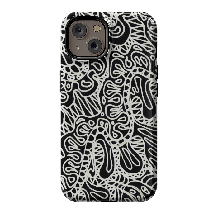 iPhone 14 StrongFit Doodle Ethnic Style G361 by Medusa GraphicArt