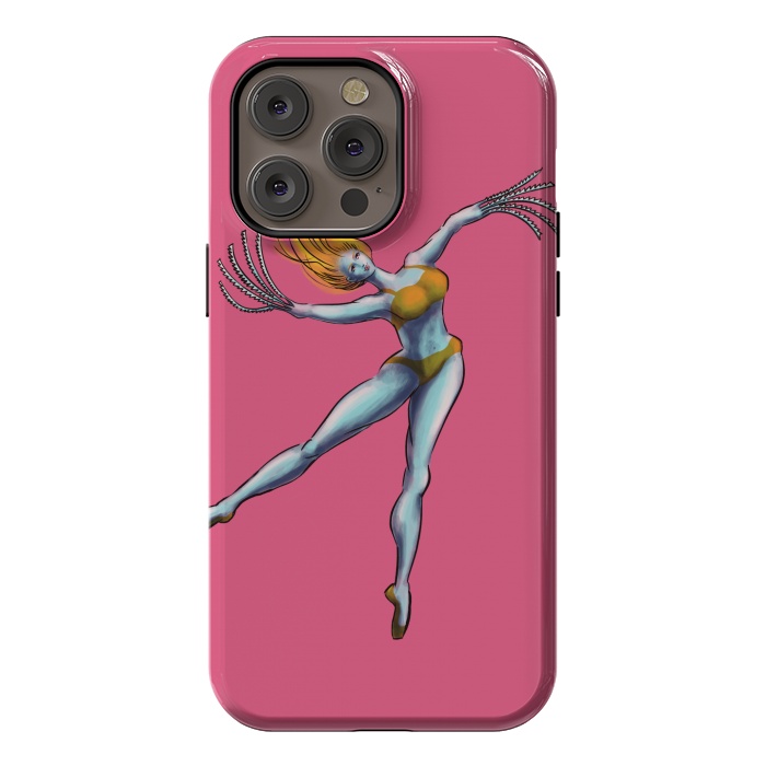iPhone 14 Pro max StrongFit Weird Dancer Girl With Saw Hands by Boriana Giormova