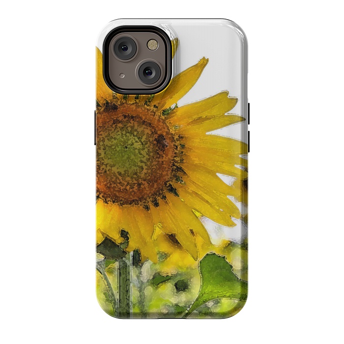 iPhone 14 StrongFit Sunflowers by Allgirls Studio