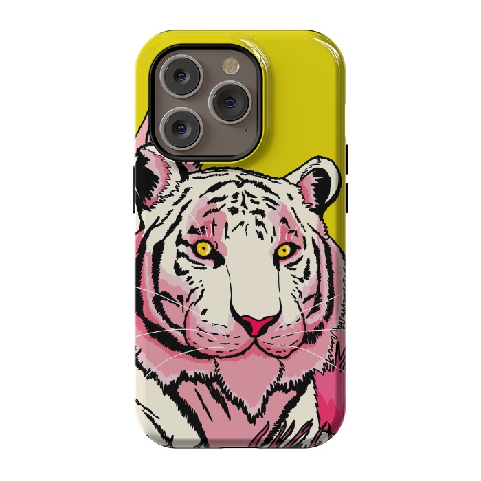iPhone 14 Pro StrongFit The pink tone tiger by Steve Wade (Swade)