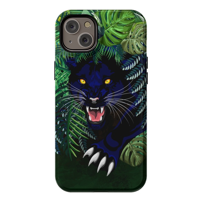 iPhone 14 Plus StrongFit Black Panther Spirit coming out from the Jungle by BluedarkArt