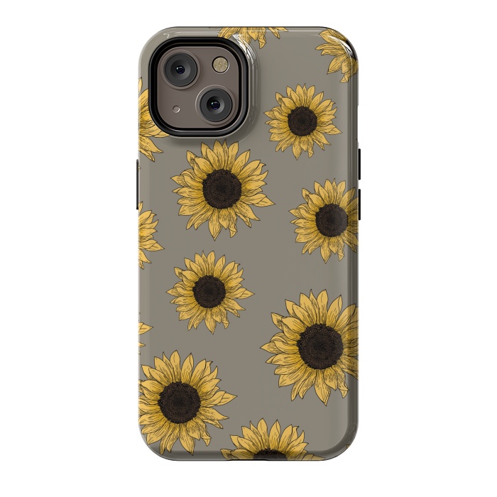 iPhone 14 StrongFit Sunflowers by Jms