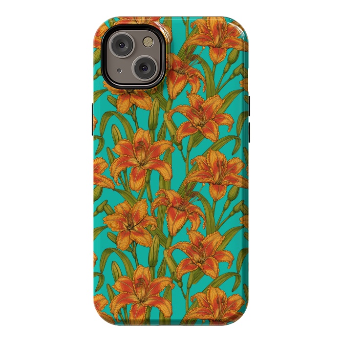iPhone 14 Plus StrongFit Tawny daylily flowers  by Katerina Kirilova