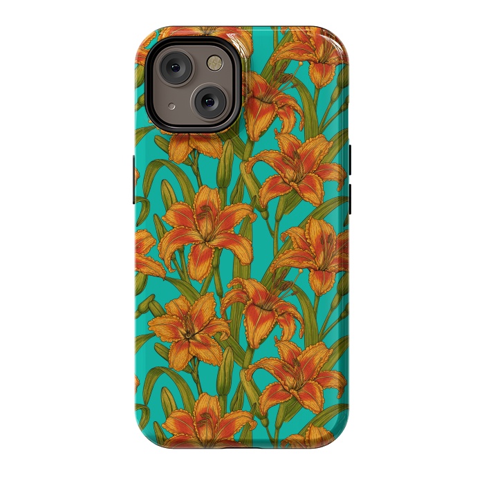 iPhone 14 StrongFit Tawny daylily flowers  by Katerina Kirilova