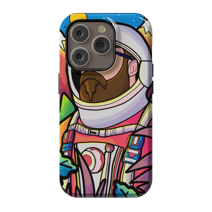 iPhone 14 Pro StrongFit The astronaut explorer by Steve Wade (Swade)