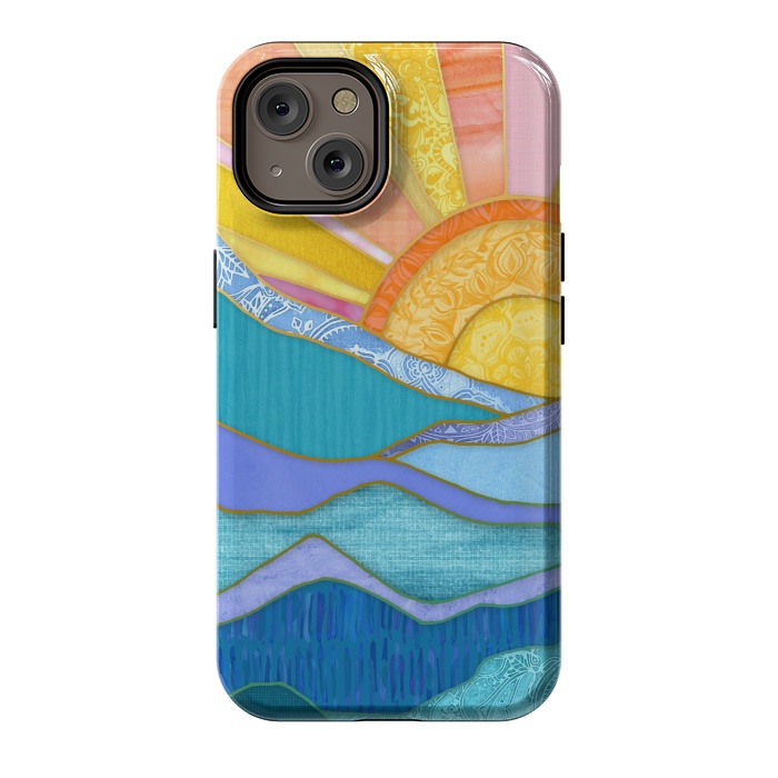 iPhone 14 StrongFit Sweet Sunset by Micklyn Le Feuvre