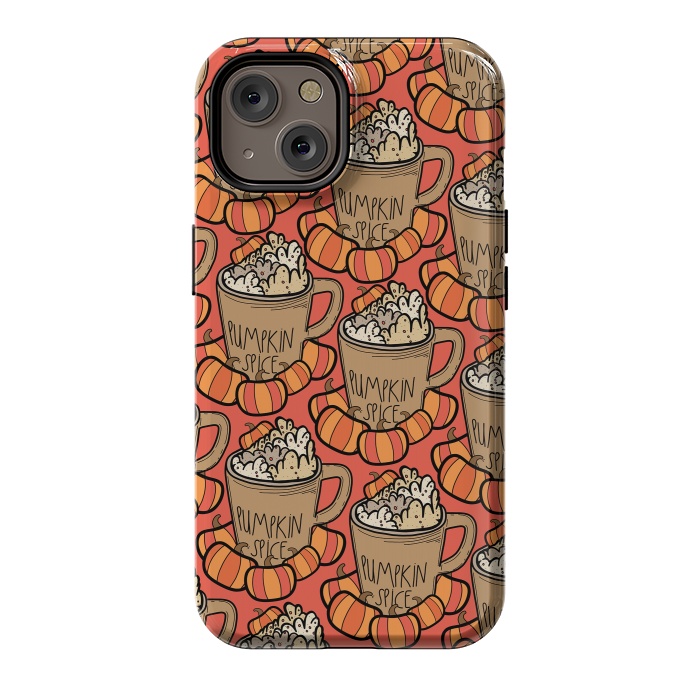 iPhone 14 StrongFit Pattern pumpkin spice by Steve Wade (Swade)