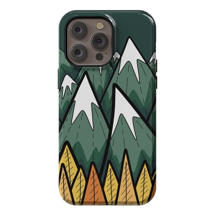 iPhone 14 Pro max StrongFit The green autumn peaks by Steve Wade (Swade)