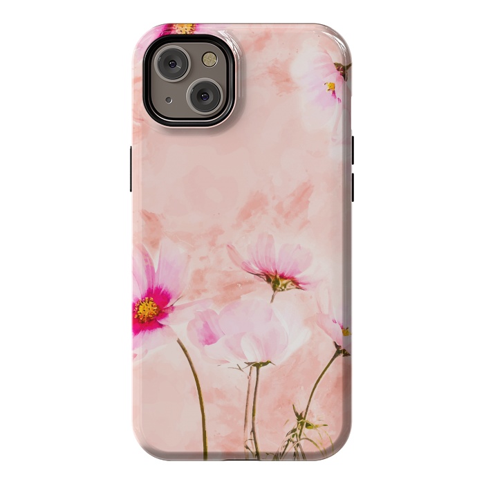 iPhone 14 Plus StrongFit Pink Spring Flower by Creativeaxle