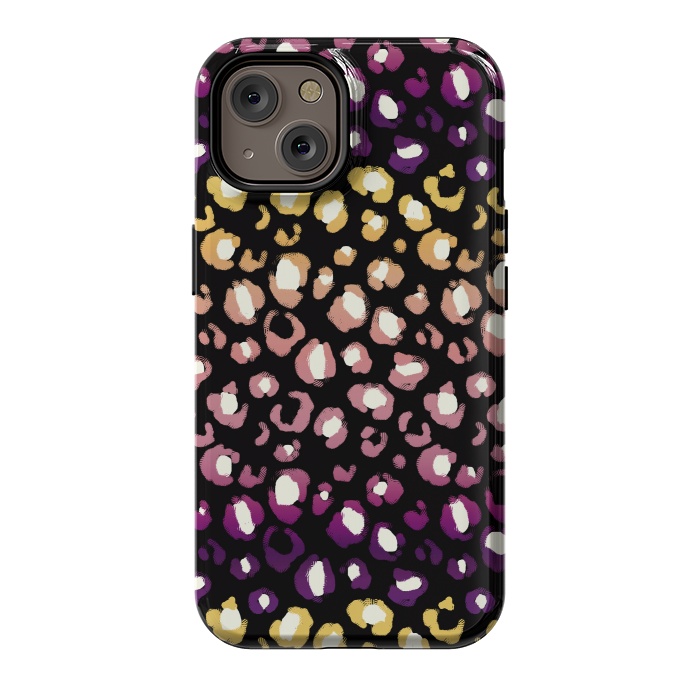 iPhone 14 StrongFit Gradient graphic leopard print by Oana 