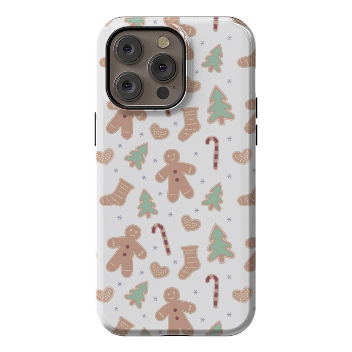 iPhone 14 Pro max StrongFit ginger bread pattern by MALLIKA