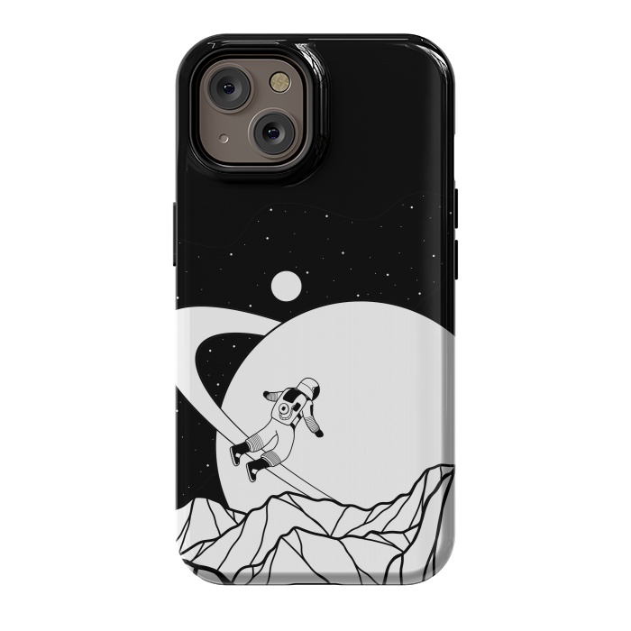 iPhone 14 StrongFit Space walk (black and white) by Steve Wade (Swade)