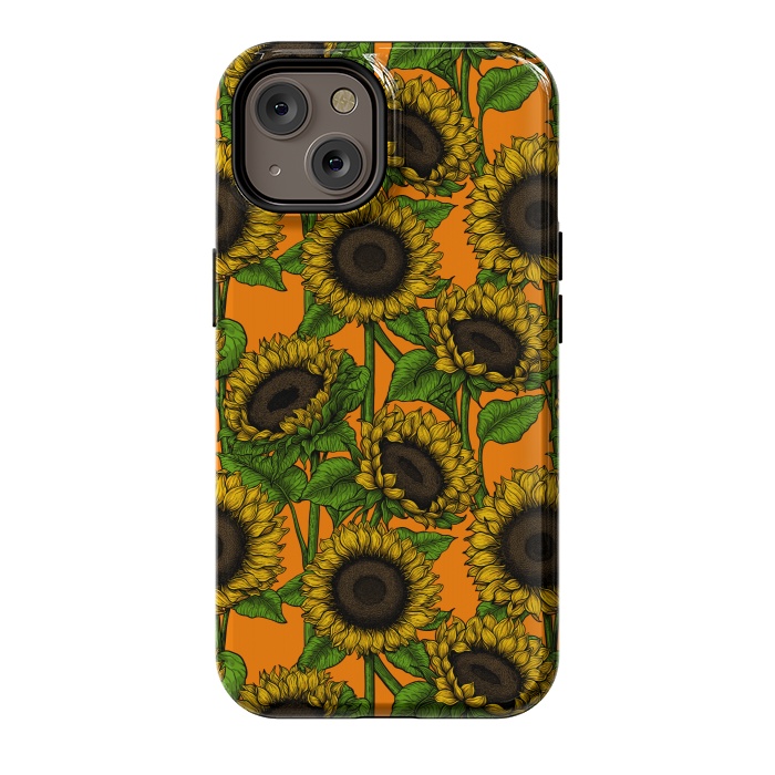 iPhone 14 StrongFit Sunflowers by Katerina Kirilova