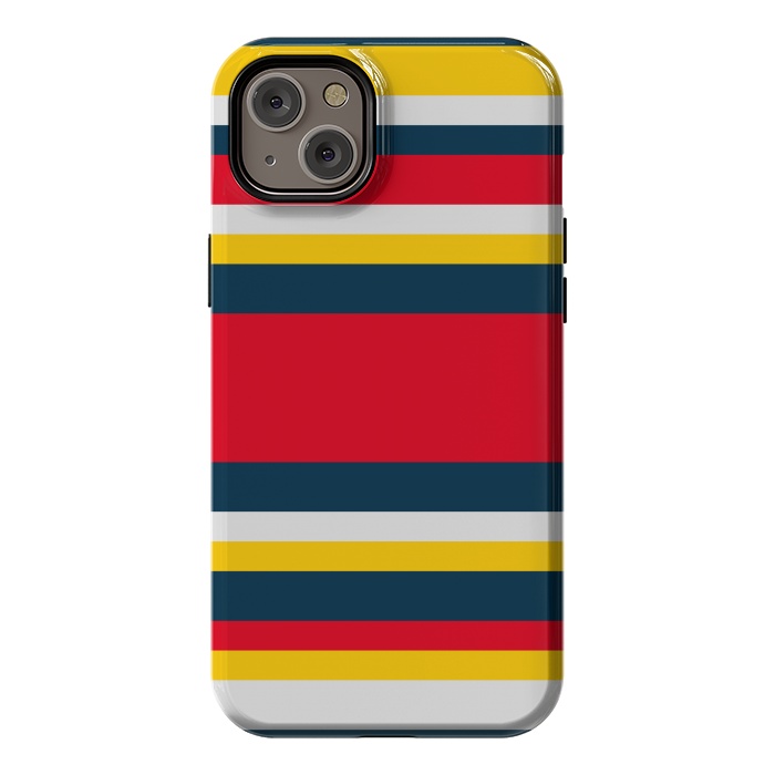 iPhone 14 Plus StrongFit Colorful Casual Stripes by TMSarts