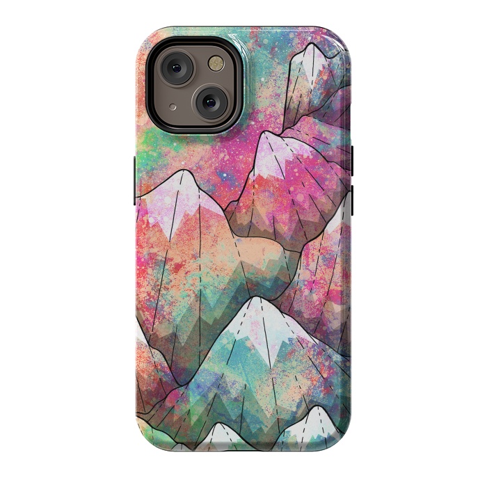 iPhone 14 StrongFit The painted mountain peaks  by Steve Wade (Swade)