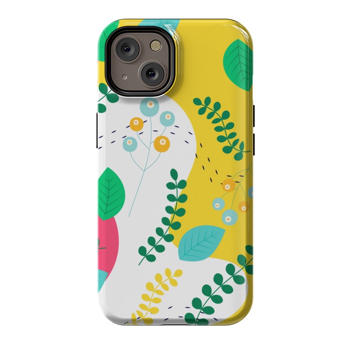 iPhone 14 StrongFit ABSTRACT FLORAL PATTERN 3  by MALLIKA
